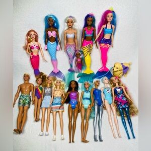 2010s Mattel Barbie Modern Barbie Dolls Barbie Friends Dolls Mermaid Dolls